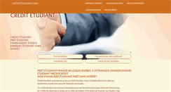 Desktop Screenshot of creditetudiant.com